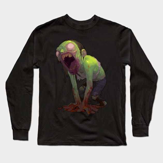 Left 4 Dead Spitter Long Sleeve T-Shirt by peculiarbutcute